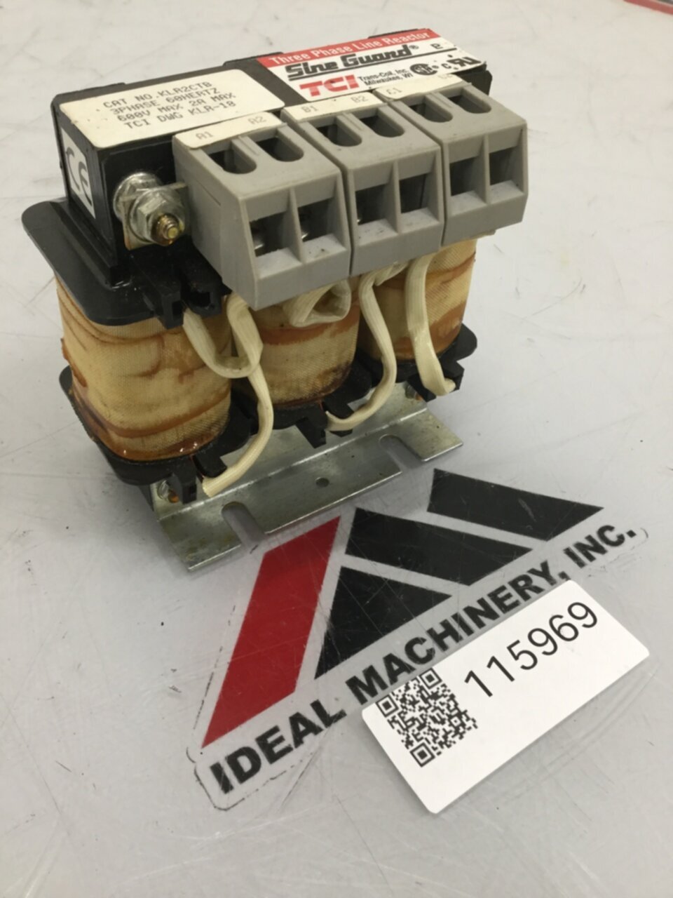 TCI Three Phase Line Reactor KLR2CTB Used #115969