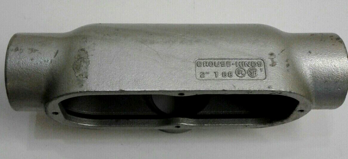 Eaton T68 Condulet Conduit Outlet Body 2" Form 8 Outlet Box Volume 88. Cu" Qty 1