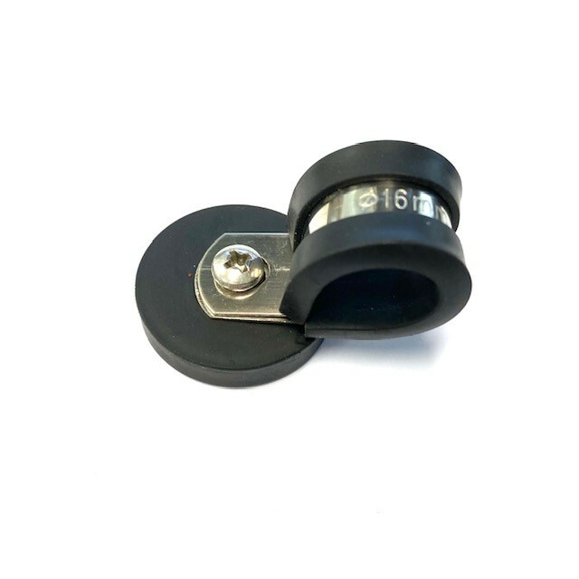 10 X Strong Rubber Coated Neodymium Pot Magnet 31mm with RUBBER P Clamp Magnet