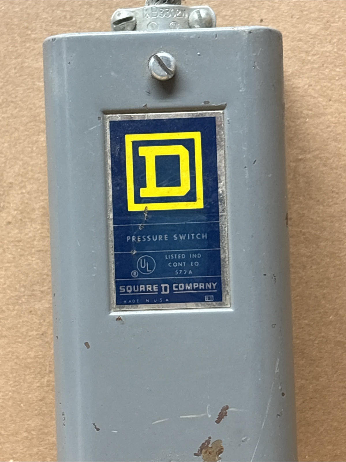 Square D 9012-BMO-1 SER A Pressure Switch, 3 - 20 psi