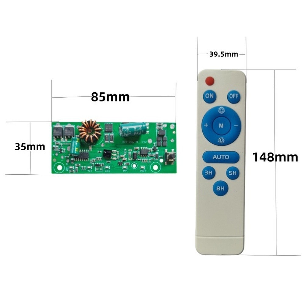 24V Boost Controller 20W LED Driver For Outdoor Solar Lighting Max Output 20W