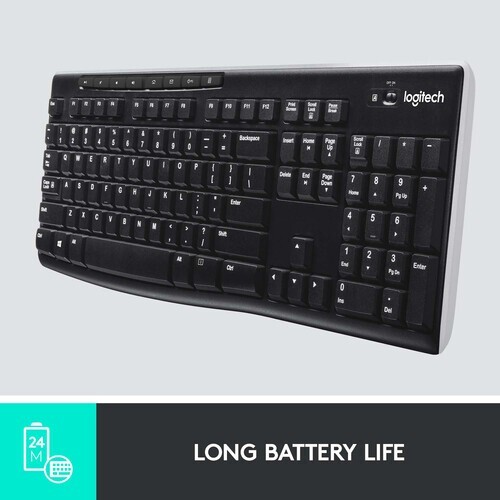 Logitech K270 Wireless Keyboard PC/MAC Includes Unifying Receiver 920-003051