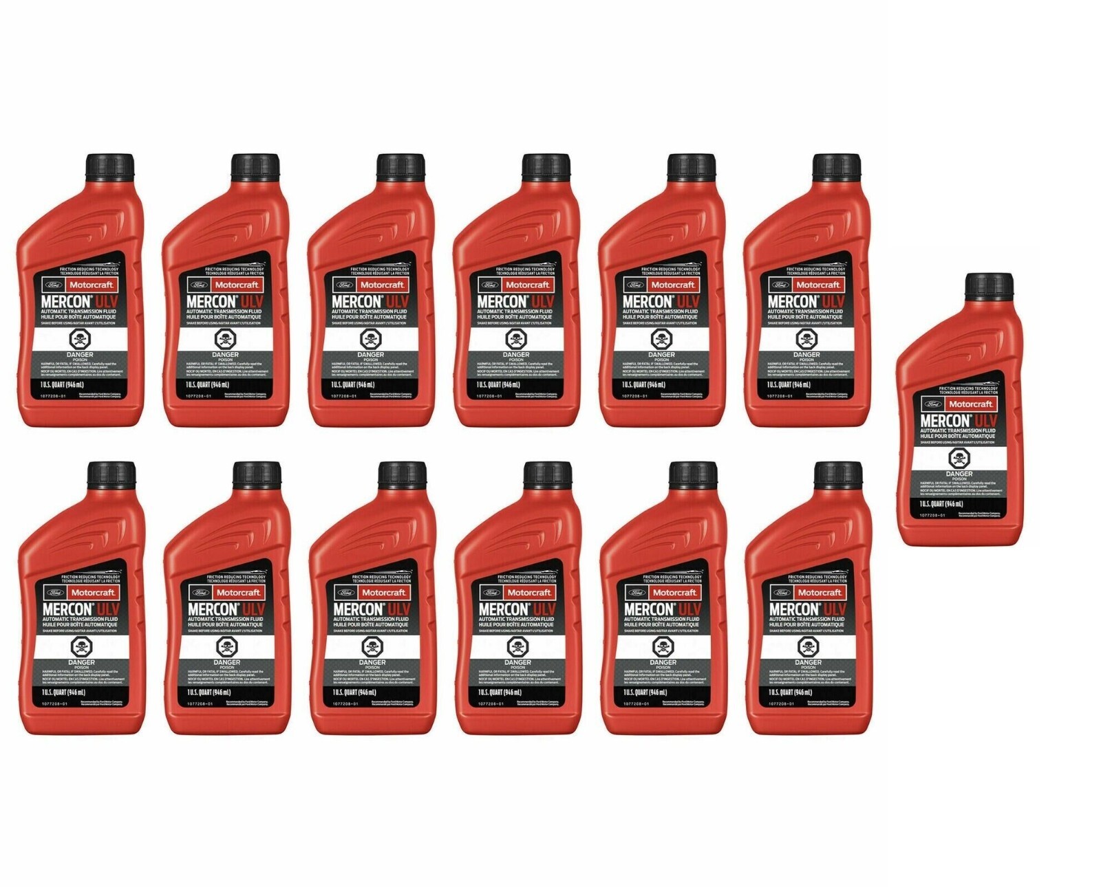 13x Mercon ULV MOTORCRAFT XT-12-QULV for Rebuild or Flush 10R80 Transmission