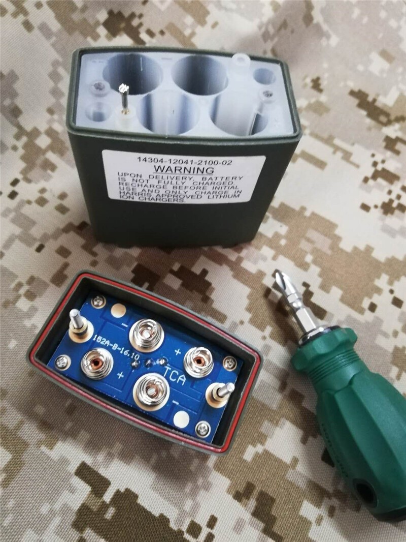 TCA PRC 152A Green Battery Case Box For TCA AN/PRC-152A Radio No Battery In Box