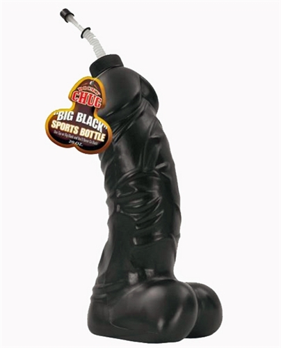 Dicky Chug Sports Bottle 20oz Black - Bachelorette Party Favors Novelty Gift