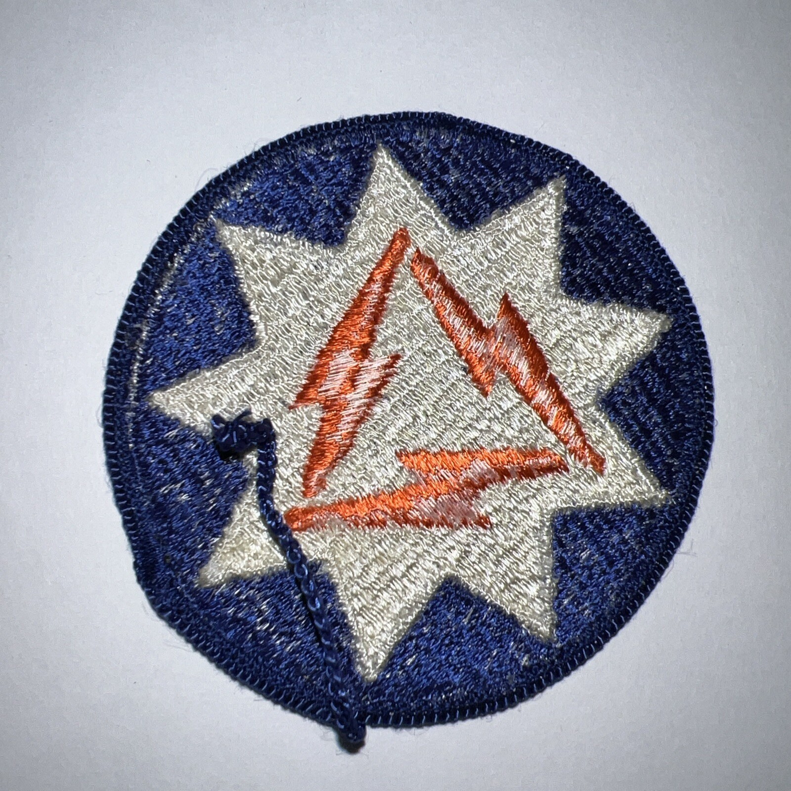 US Army 93rd Signal Brigade Patch Original, Merrowed edge