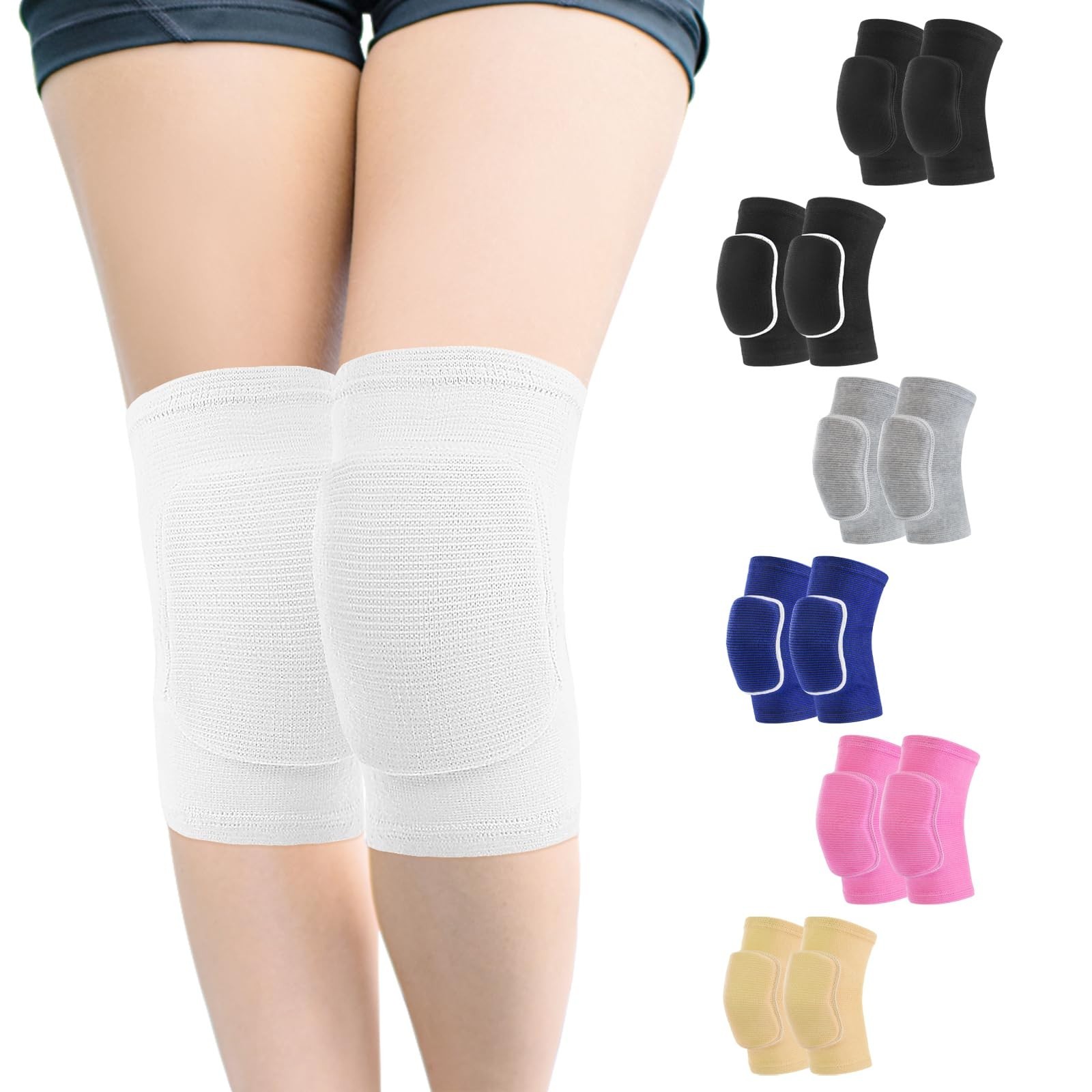 HISFFOG Volleyball Knee Pads for Women, Men, Youth, Girls, Kids, Knee brace f...