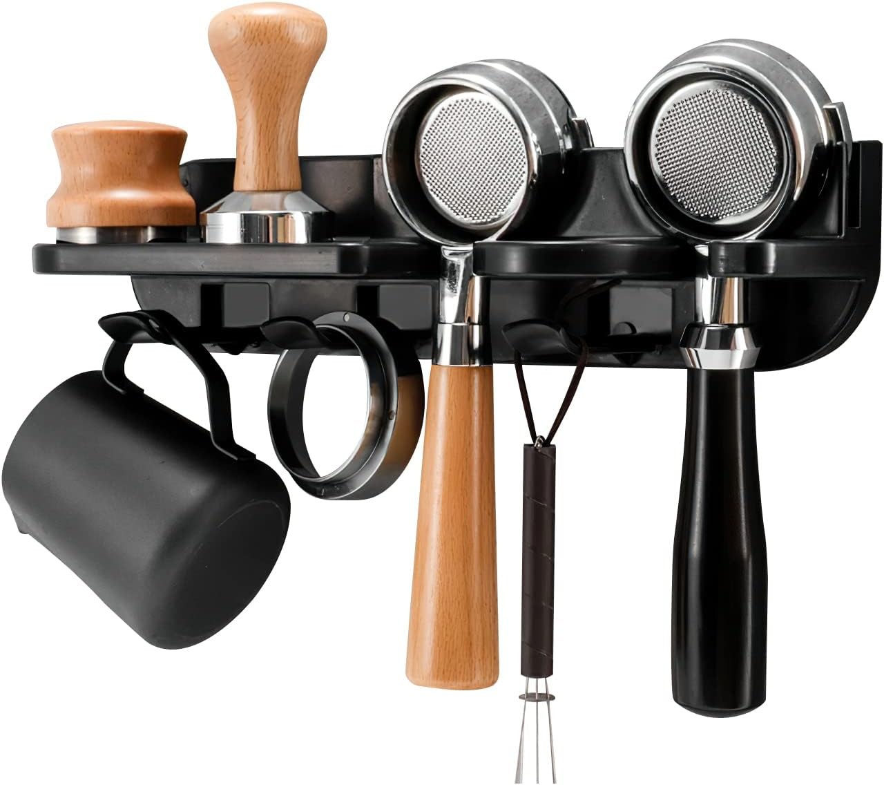 Wall Mounted Espresso Tamper Holder 54mm Coffee Station Organizer Rack