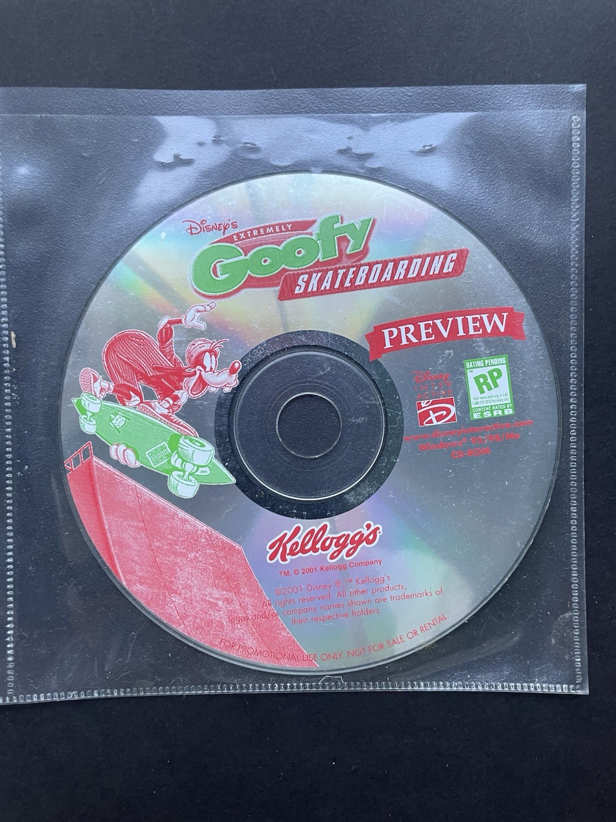 DISNEY GOOFY SKATEBOARDING ~ CD-Disc ~ for Windows 95 / 98 / Me