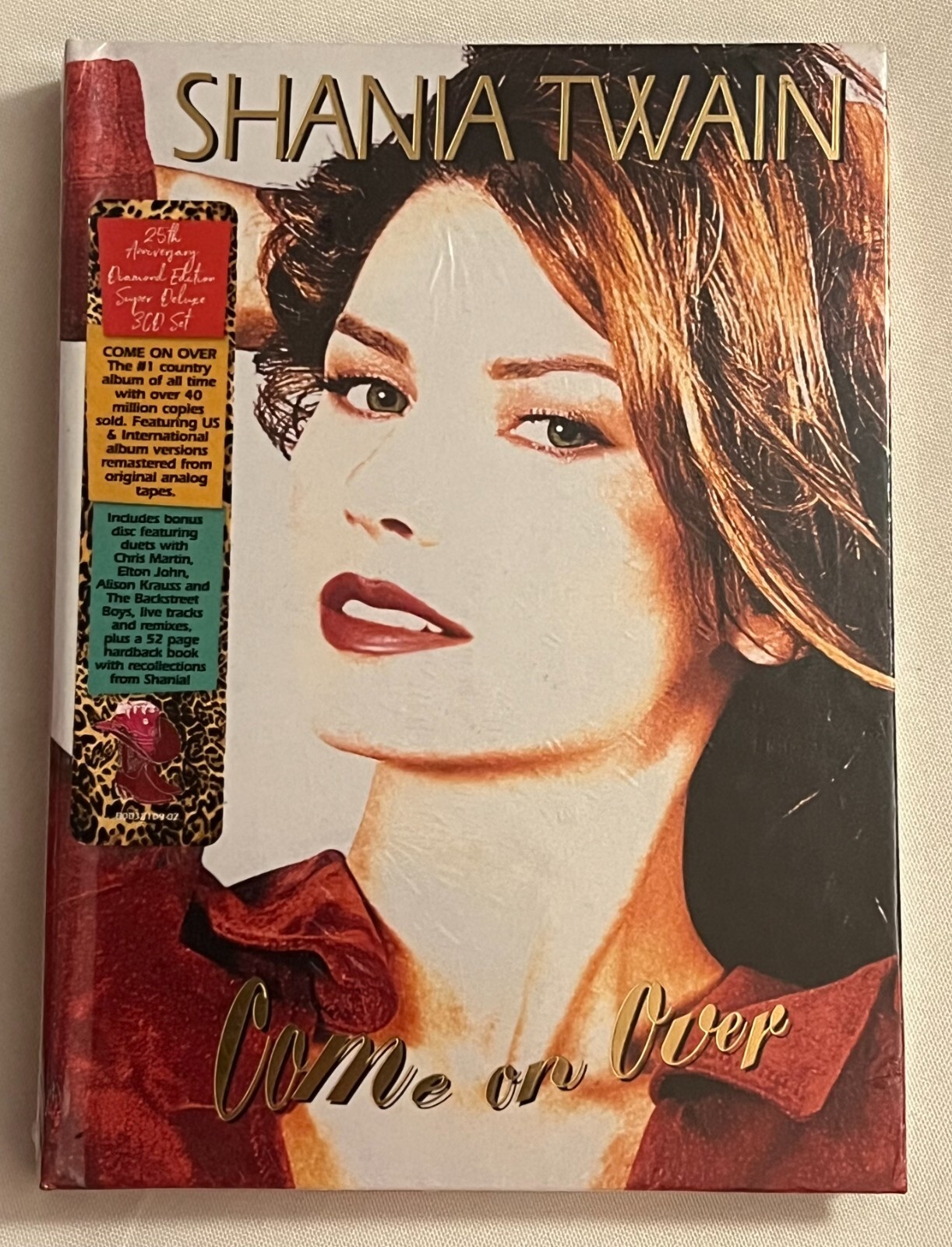 Shania Twain Come On Over Diamond Edition Super Deluxe 25th Anniv. 3-CD + Book