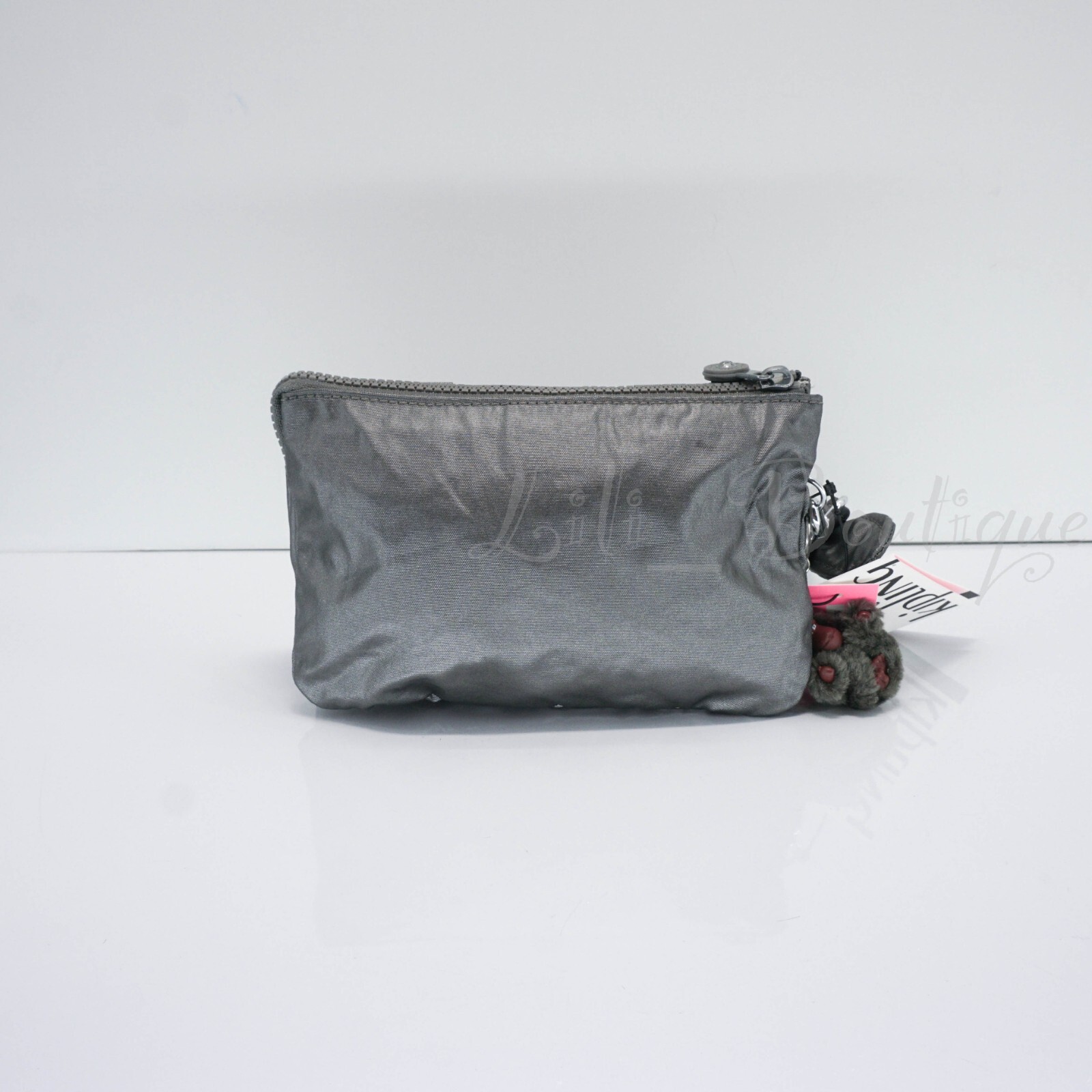 Kipling Creativity XL Pleat Extra LargePouch Polyamide KIB5P4 Moon Grey Metallic