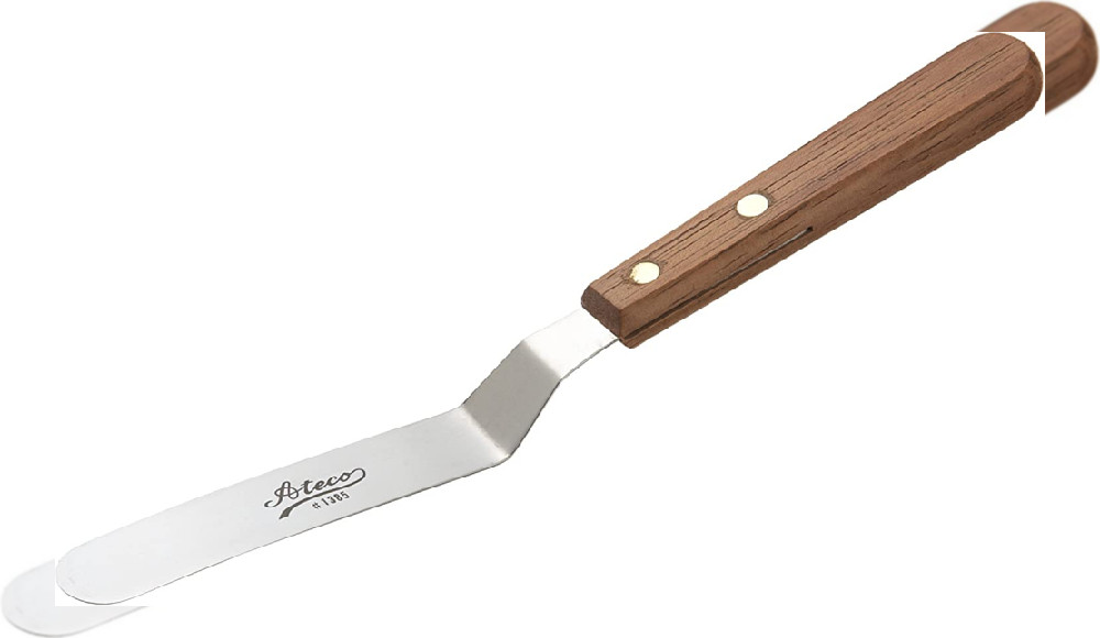 Ateco 1385 Offset Spatula with 4.5-Inch Stainless Steel 4.5 Inch, Natural