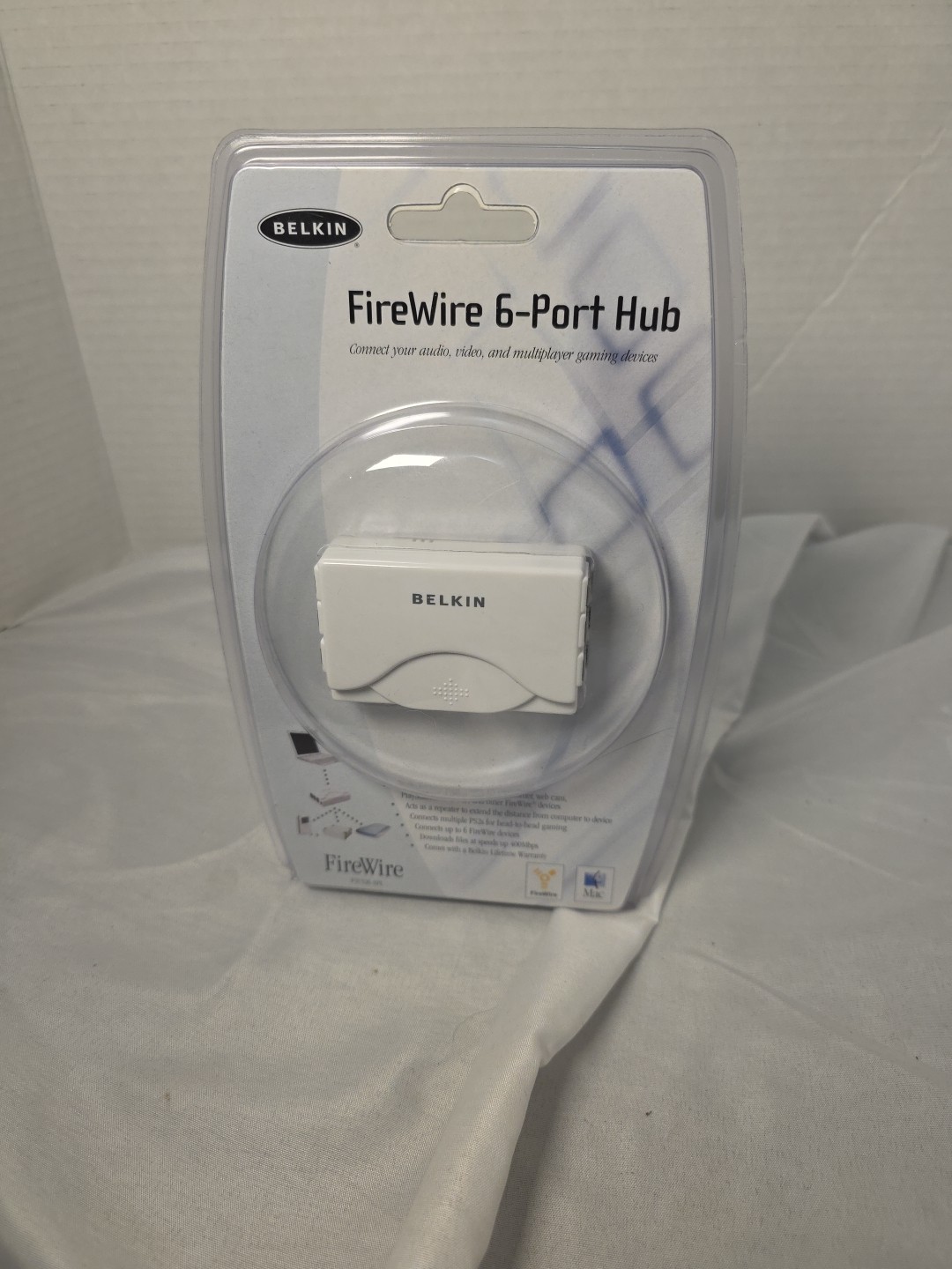 Belkin 6 Pin FireWire 6-Port Mini Hub F5U526-APL MAC PC New Old Stock Sealed