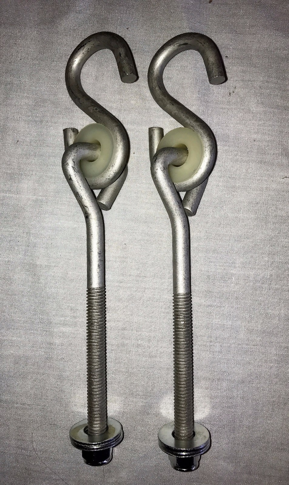 Swingset swing hanger,bolt thread hanger,play set,4x4 swingset hardware,6" PAIR
