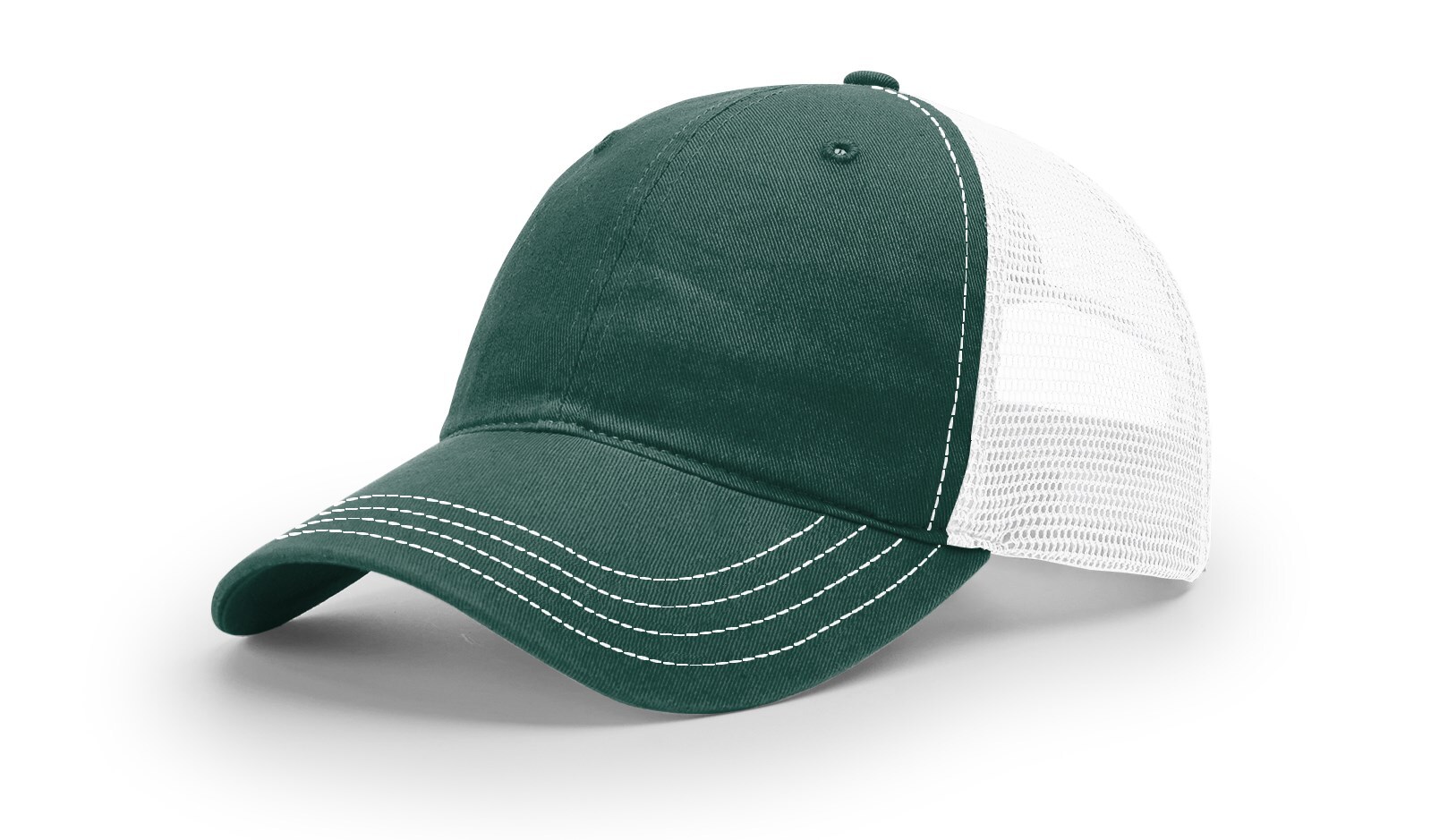 Richardson 111 Garment Washed Trucker Hat Unstructured Mesh Back Relaxed OSFM