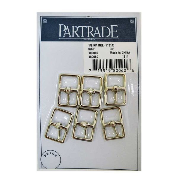 Partrade 1/2 Inch Nickel Plated Buckle