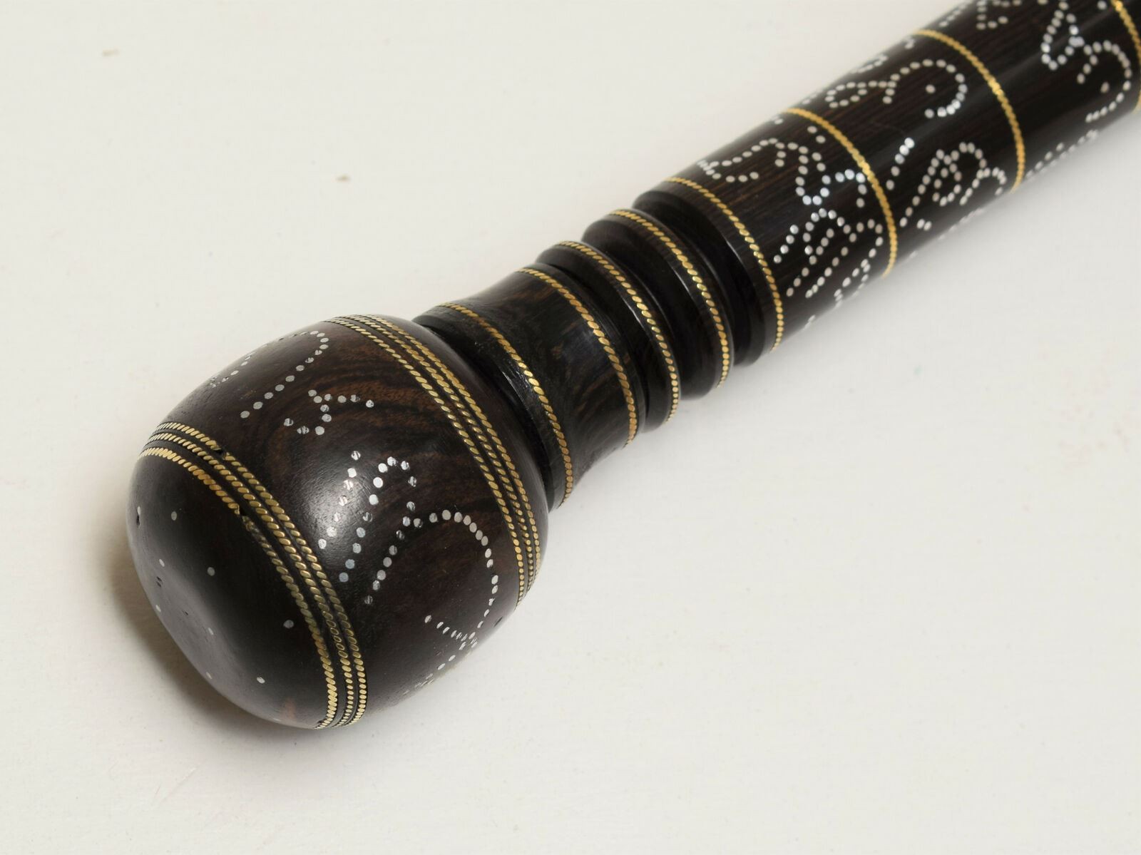 36" ebony wood Islamic Walking Stick Cane with 99 Names of Allah, Muslim Gift