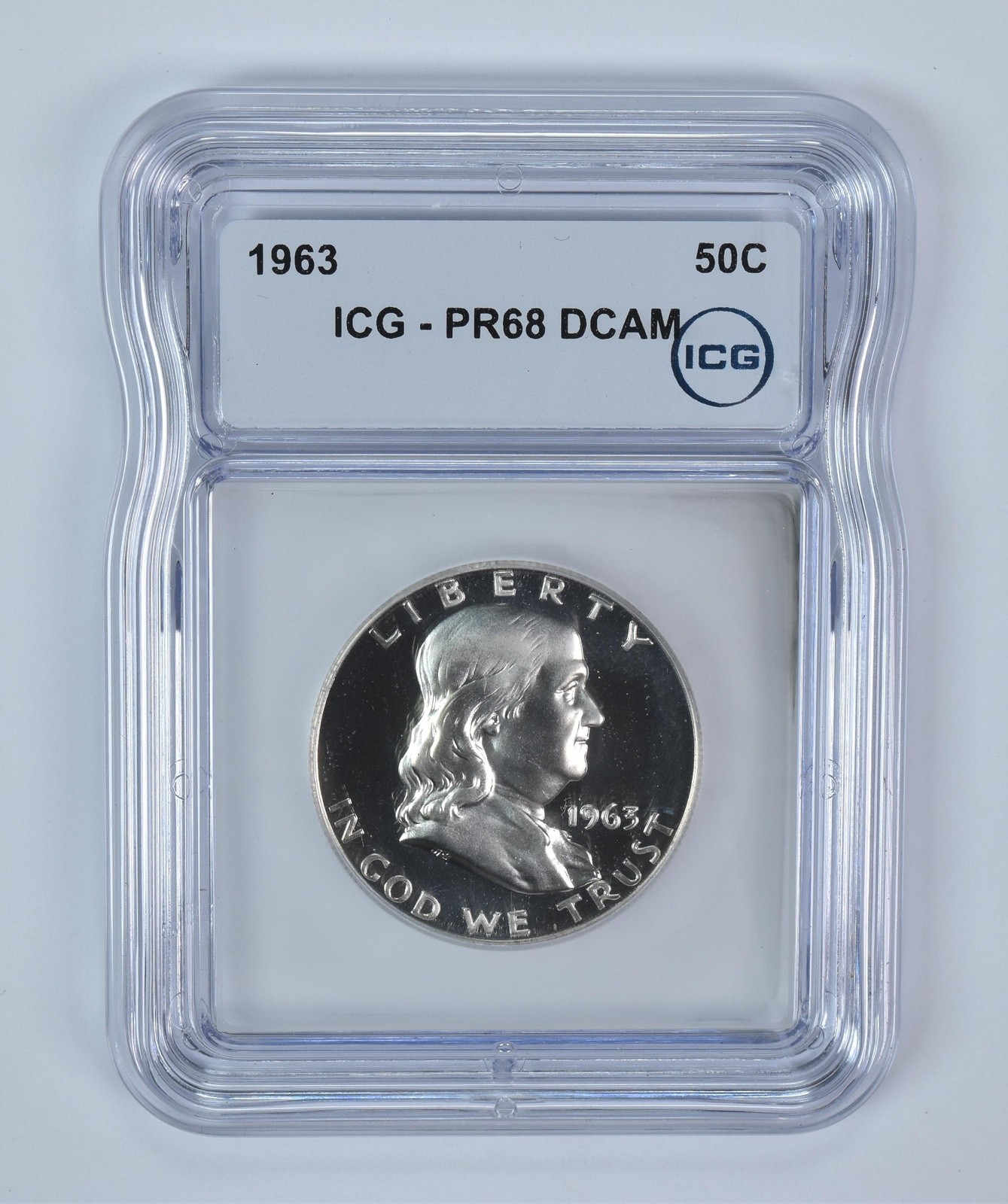 1963 Franklin Half Dollar PR68 DCAM ICG