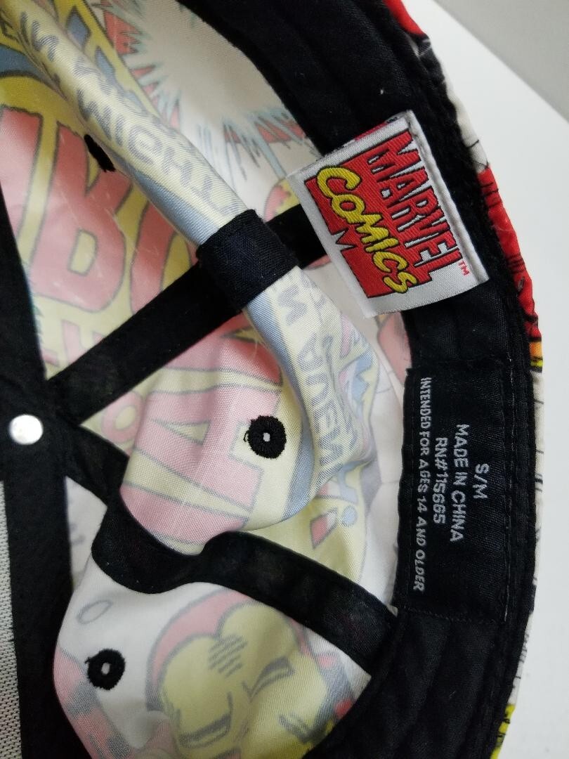 MARVEL COMICS 2009 IRON MAN COMIC STRIP S/M SIZE FLAT BILLED HAT