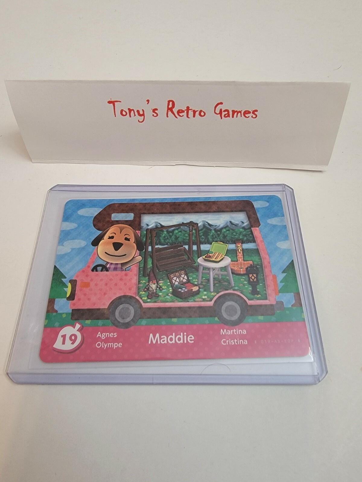 !SUPER SALE! *EUROPEAN* 19 MADDIE WELCOME HOME ANIMAL CROSSING RV AMIIBO CARD!!