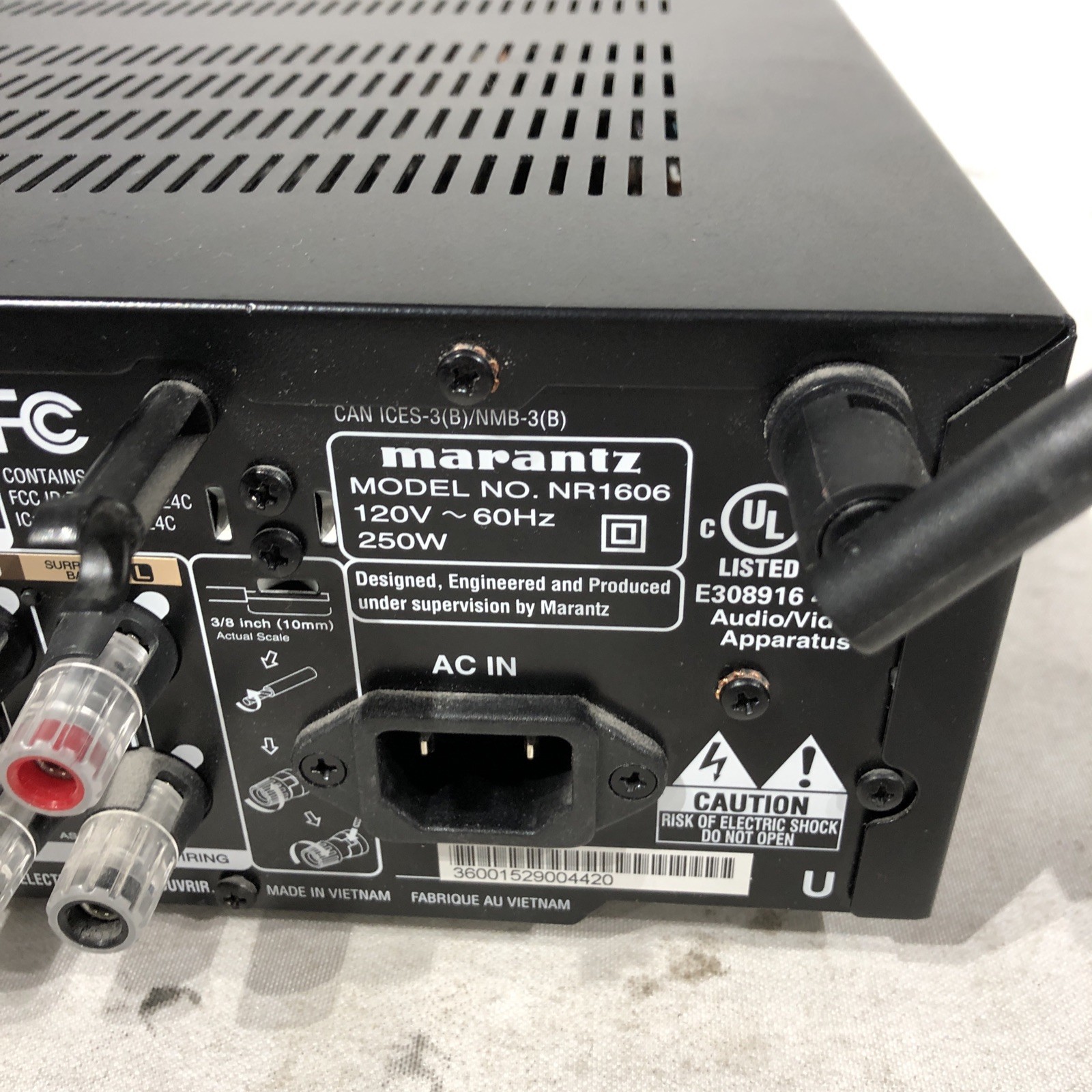 Marantz NR1606 7.2-CHANNEL AV Receiver- Tested, Working
