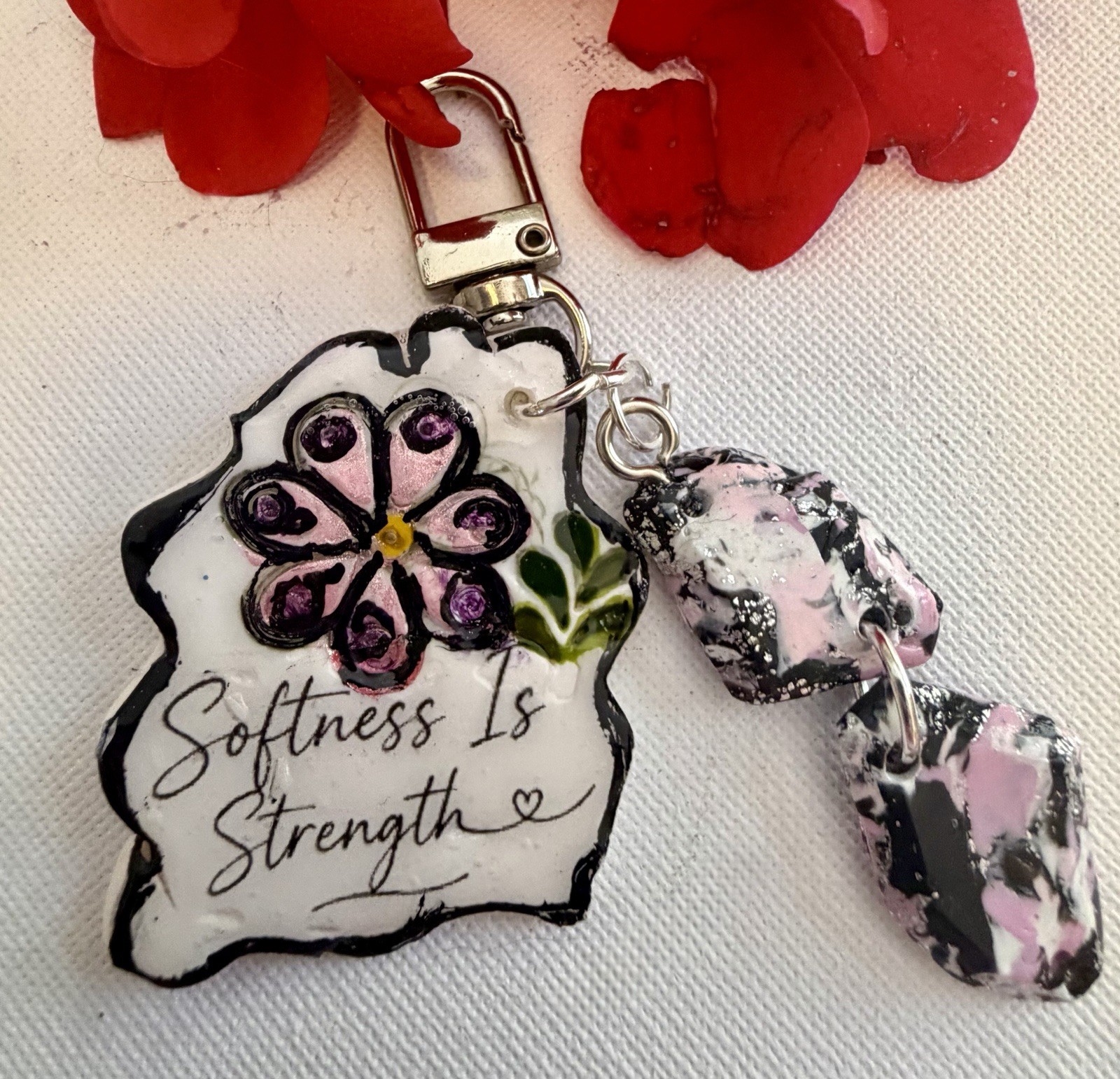 Floral Flower inspirational charm