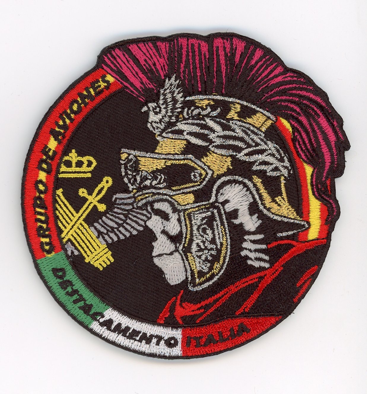 PATCH SPAIN GUARDIA CIVIL AVIATION GROUP ITALY DETACHMENT VEL BACK