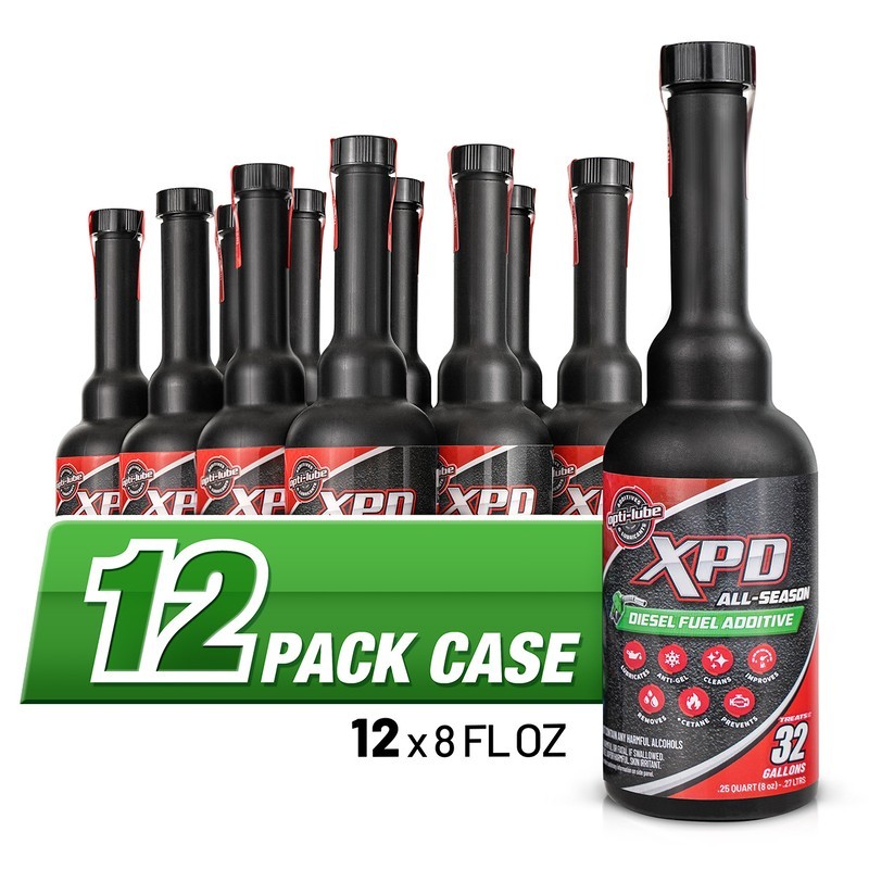 Opti-Lube XPD All-Season Diesel Fuel Additive: 12 Packs Long Neck 8oz Bottles