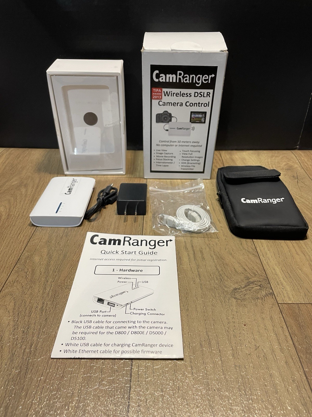 CamRanger DSLR Remote Control Compatible w/ Canon Nikon iPad w/ Box Extra Cables