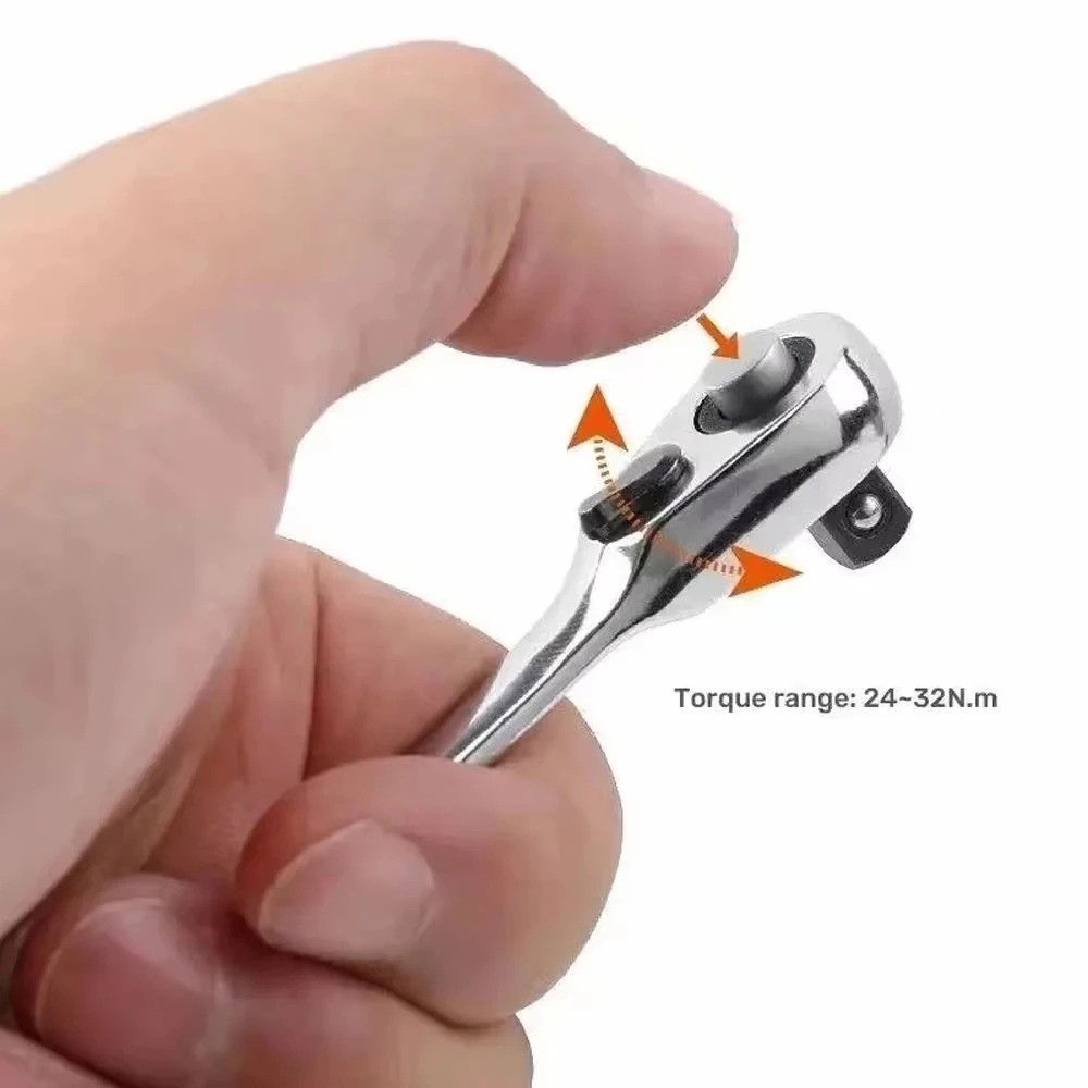 1/4" Mini Double-Ended Quick Socket Ratchet Wrench Rod Screwdriver Bit Tools *