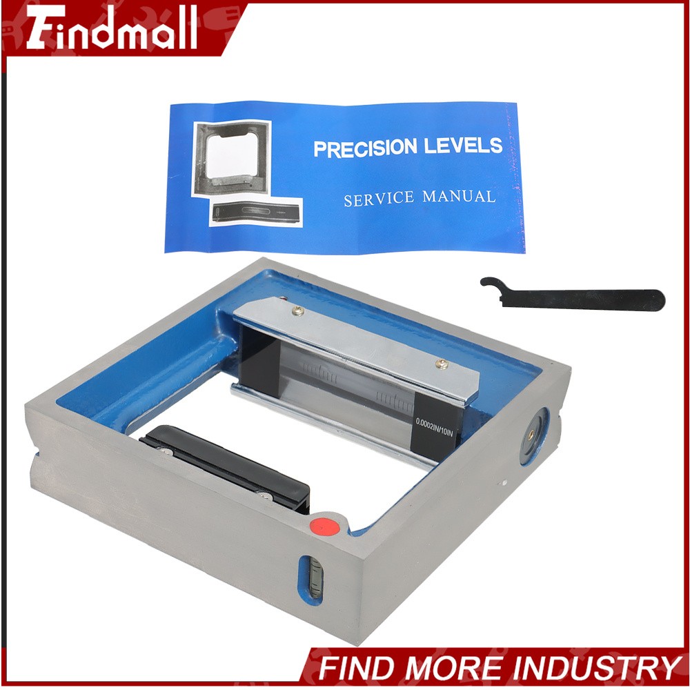 Findmall 6" X 1-1/2" X 6" Precision Frame Spirit Levels Sensitivity 0.0002" New