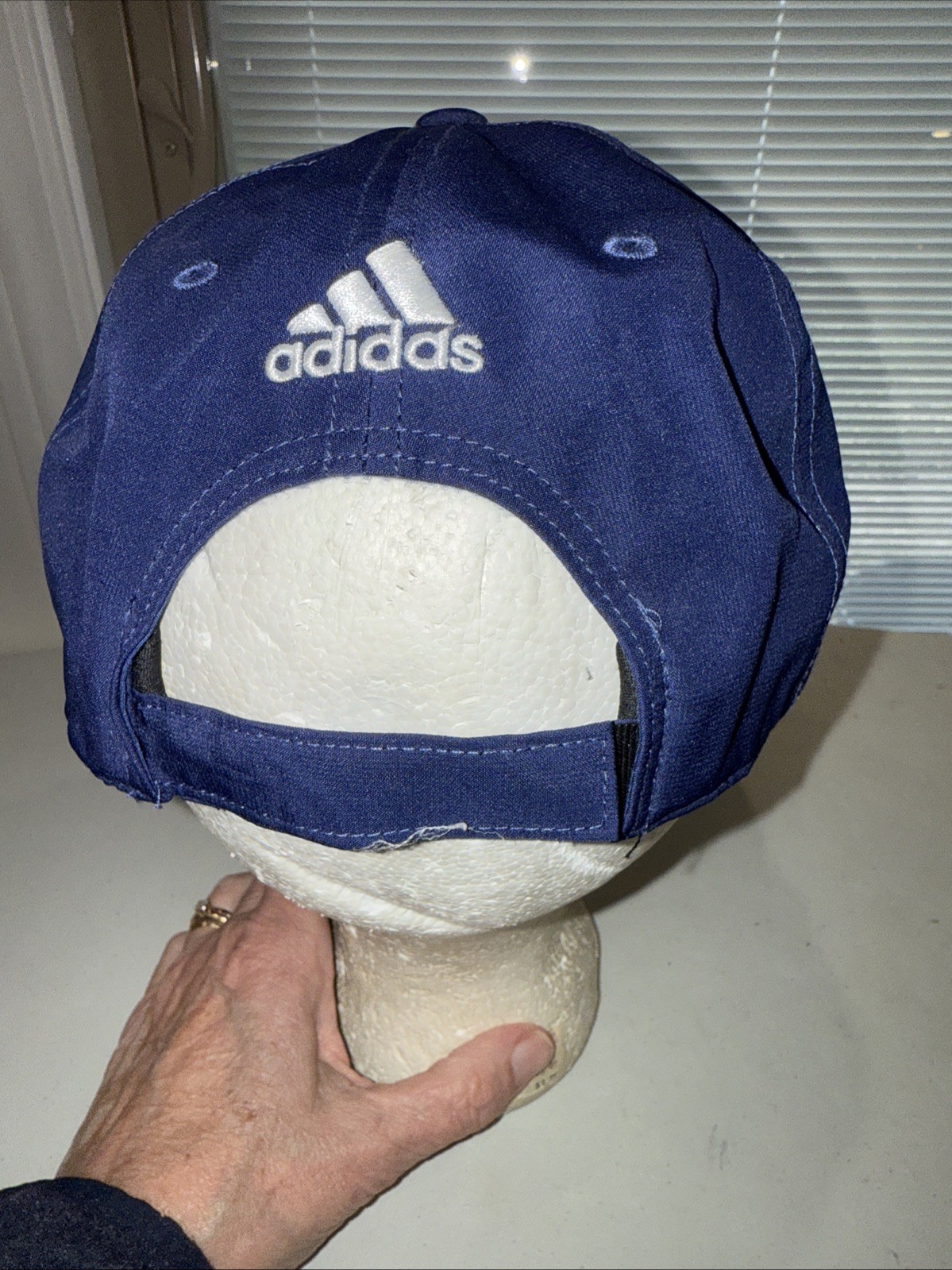 Adidas Golf Tee Logo Flex Band Hat Cap Hook Loop Polyester