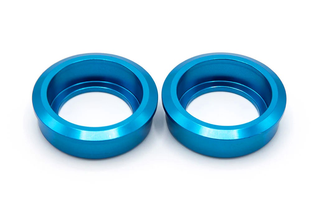 American bottom bracket sealed bearing mid conversion cups - BRIGHT DIP BLUE