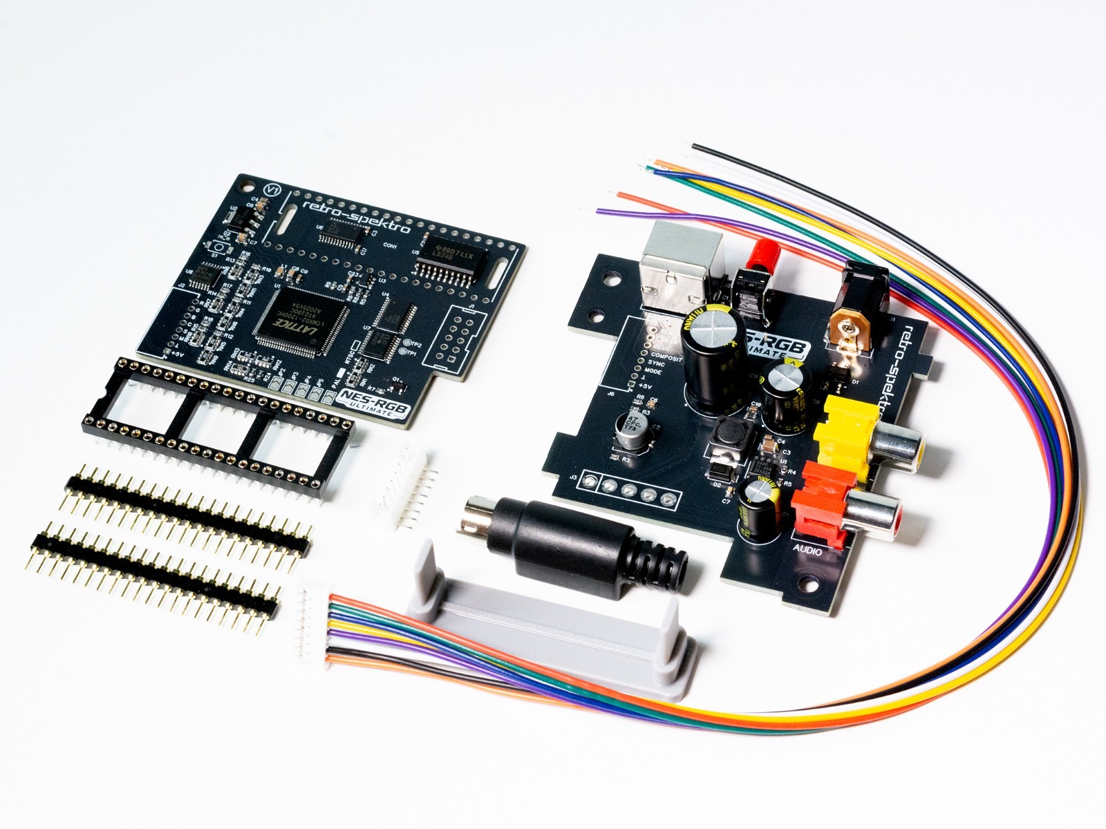 NES-RGB Ultimate Modification (KIT) for Nintendo Front Loader PAL/NTSC RGB AV