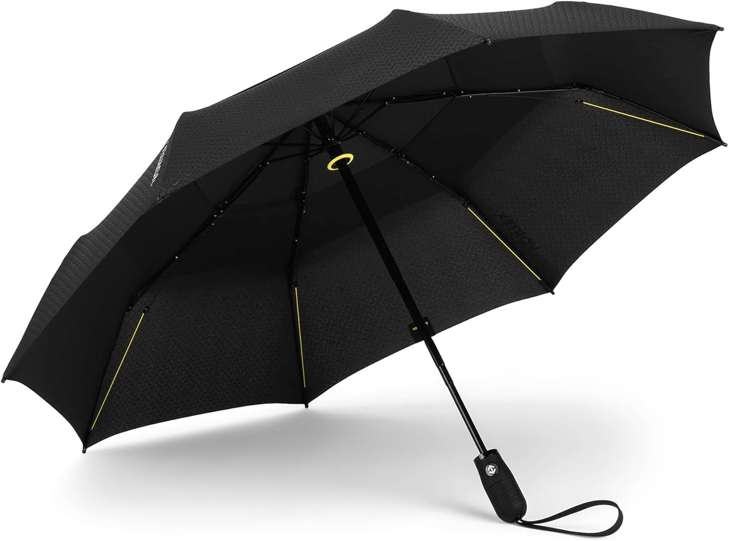 Vortex Compact Umbrella - 11" Fold, 43" Arc, One-Hand, Windproof 75 Mph