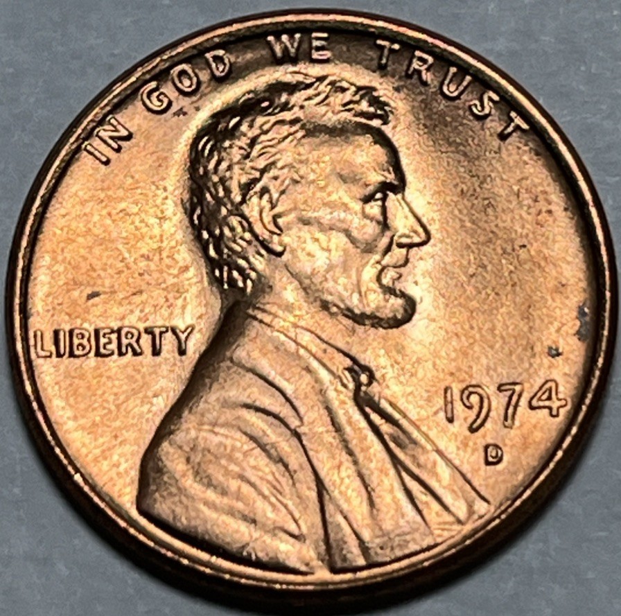 1974 D/D Penny Errors DDO D Over D & Missing Lincoln’s Neck Uncirculated