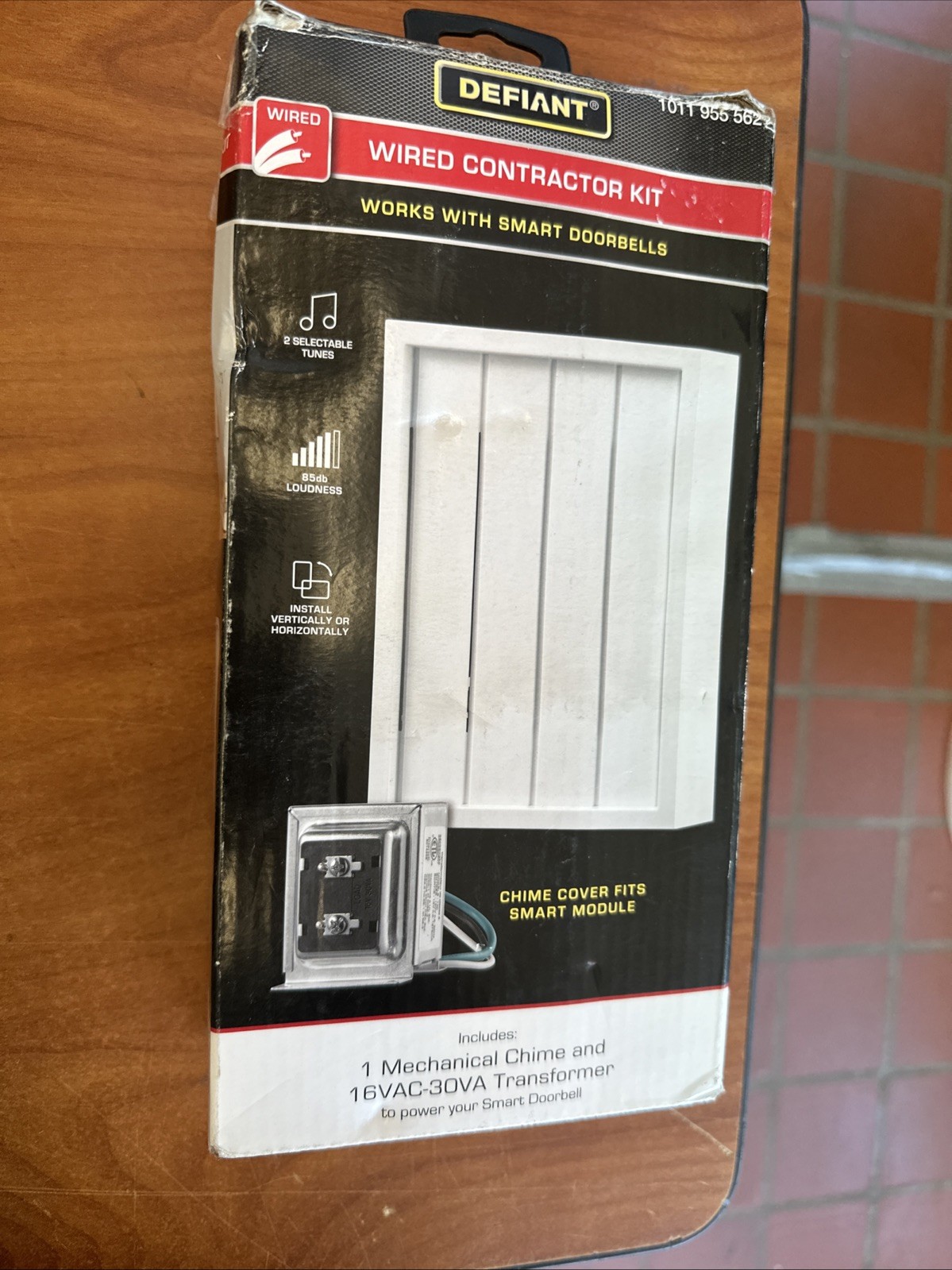 DEFIANT Doorbell Contractor Kit, Wired 16VAC/30VA Transformer and Chim