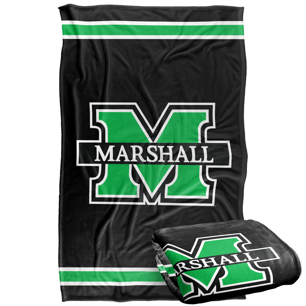 Marshall University Primary Logo Silky Touch Super Soft Throw Blanket