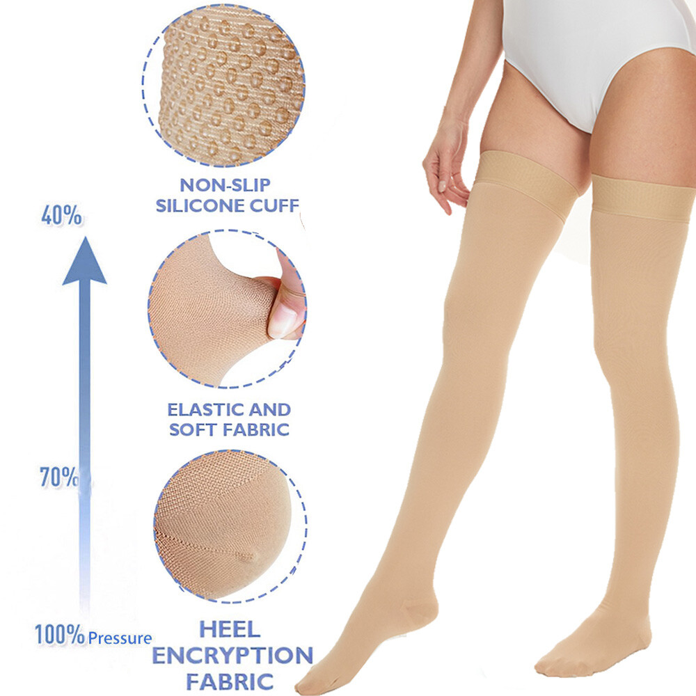Thigh High Compression Socks 20-30 mmHg Support Stockings Surgical Varicose Pain