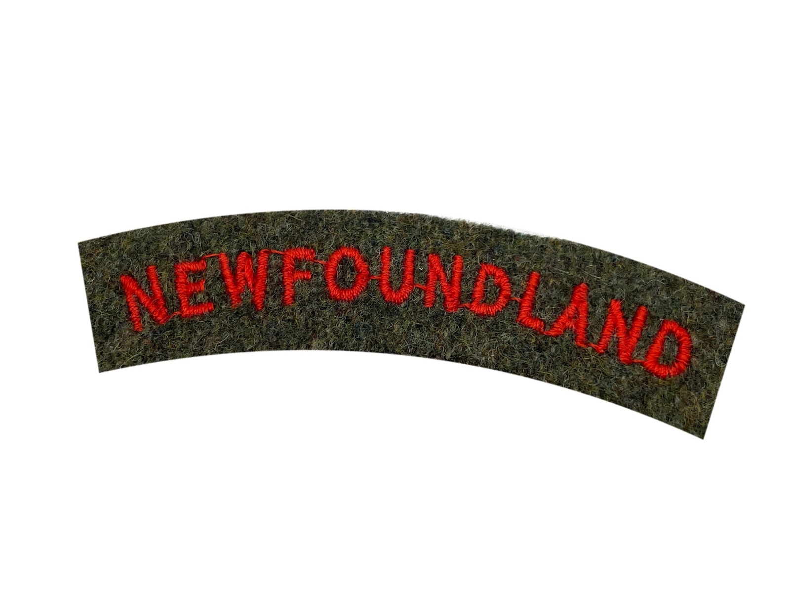 Repro Newfoundland Flash, 166th Field Regiment, Royal Artillery, Made in England