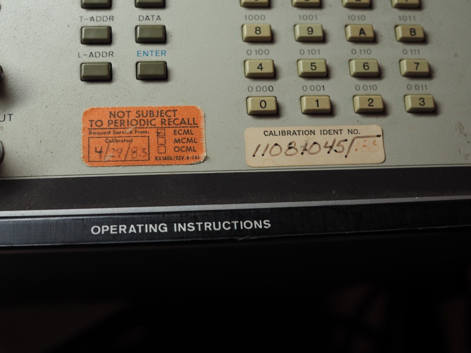 HP 8170A Logic Pattern Generator Hewlett Packard, Powers up. Vintage.