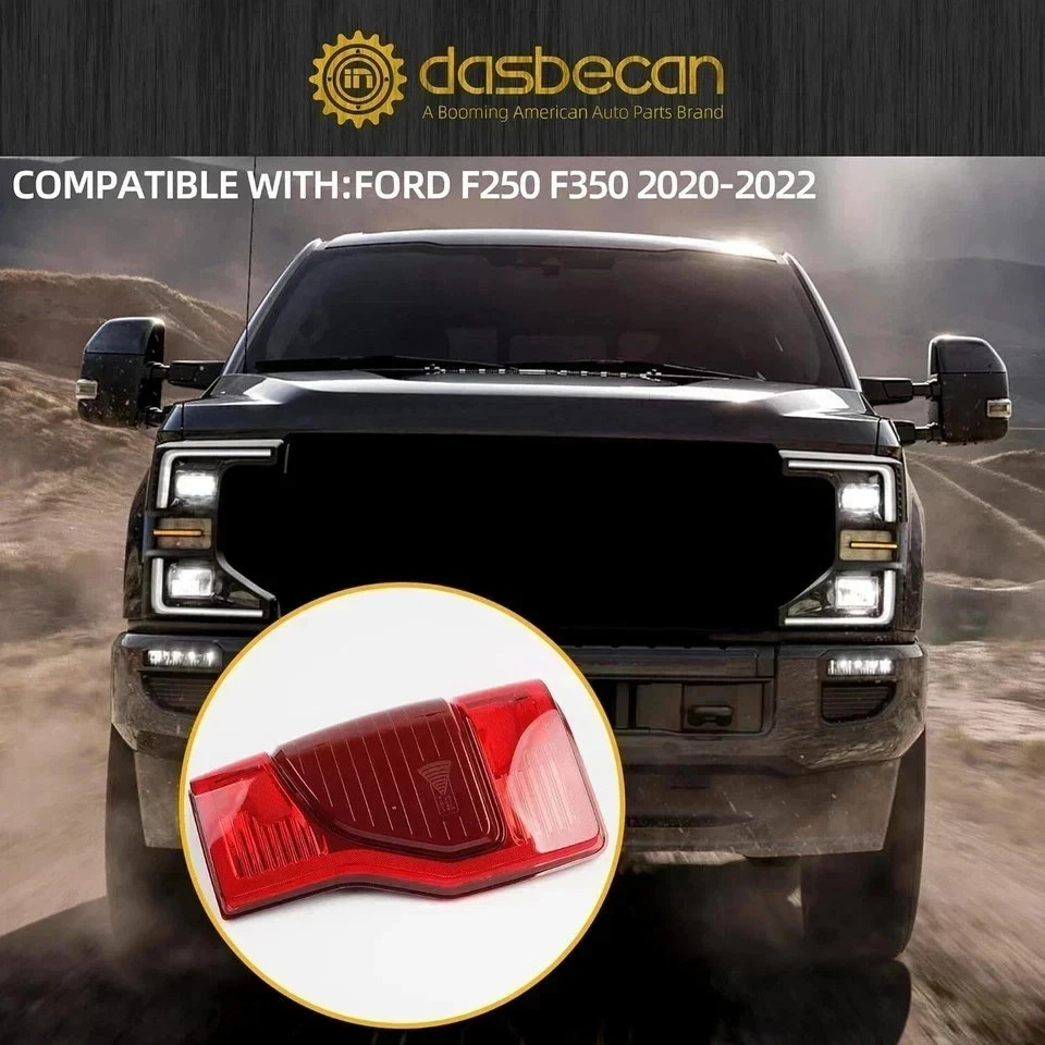 20-22 Ford F250 F350 Super Duty Blindspot Ready Right Passenger Side Tail Light