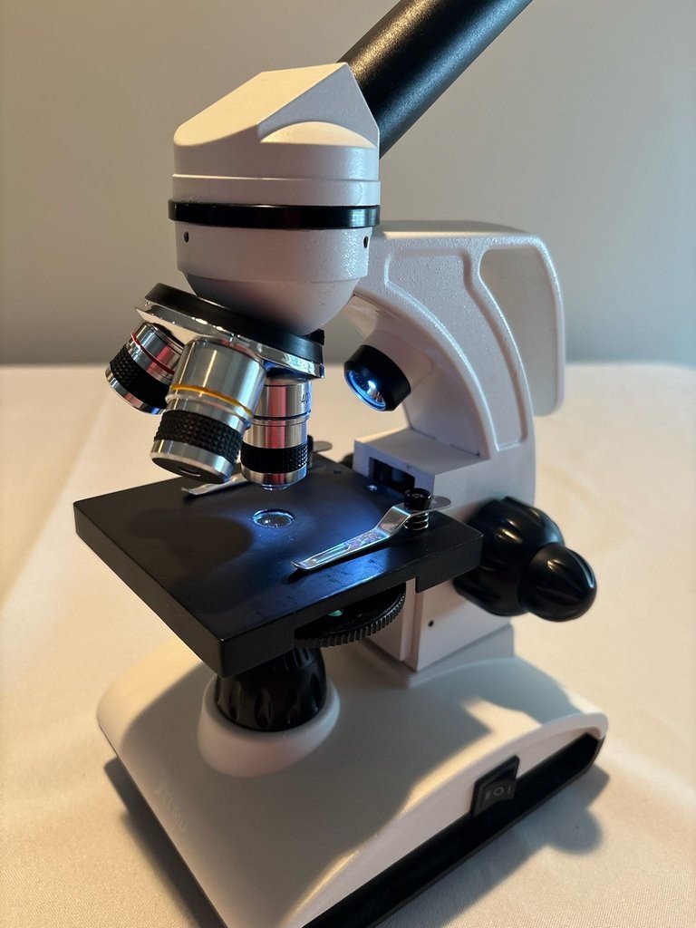 TELMU Microscopes for Students Adults, 40X-1000X Compound Monocular Microscope