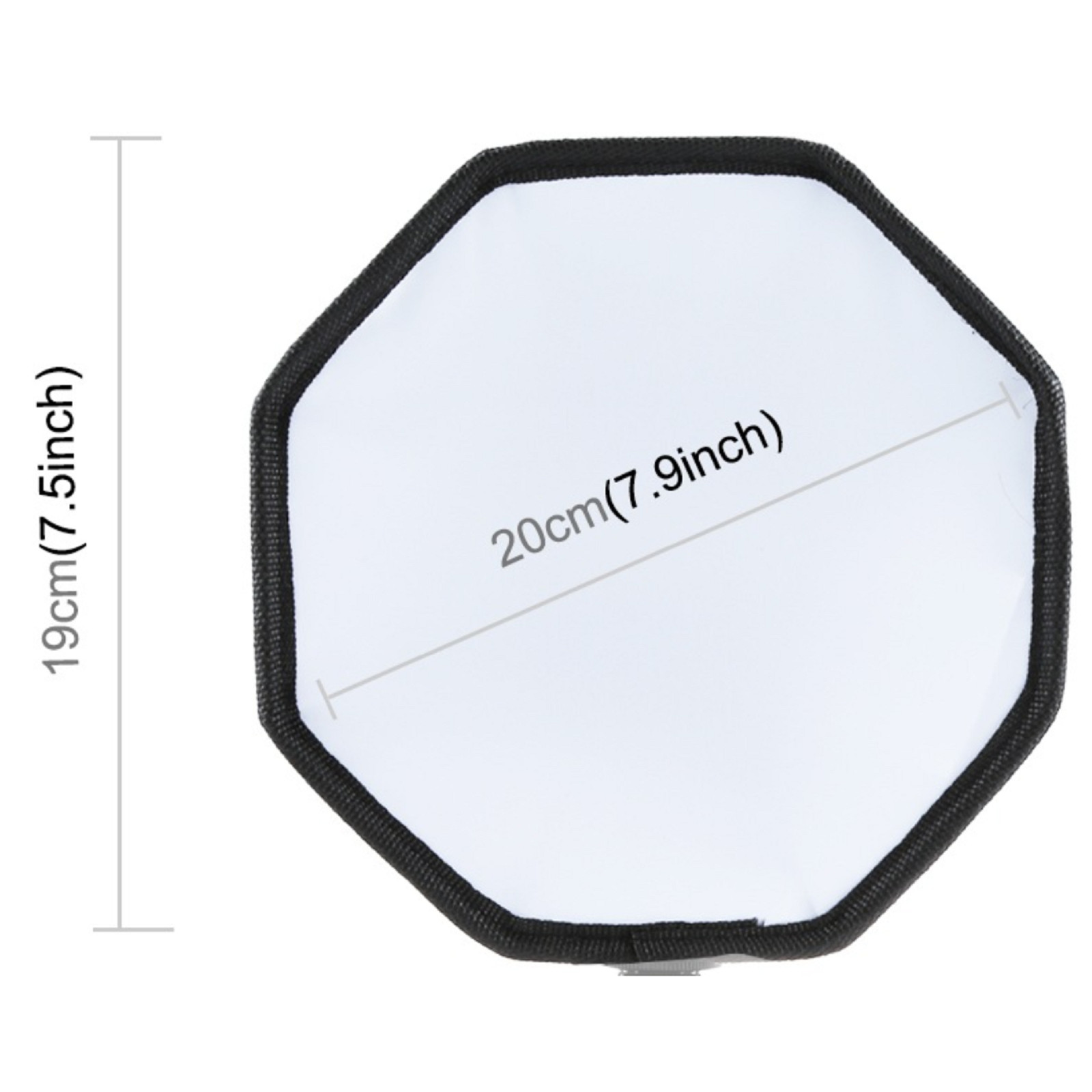 1Pcs Foldable Soft Flash Light Diffuser Softbox Cover Photography Flash Kit