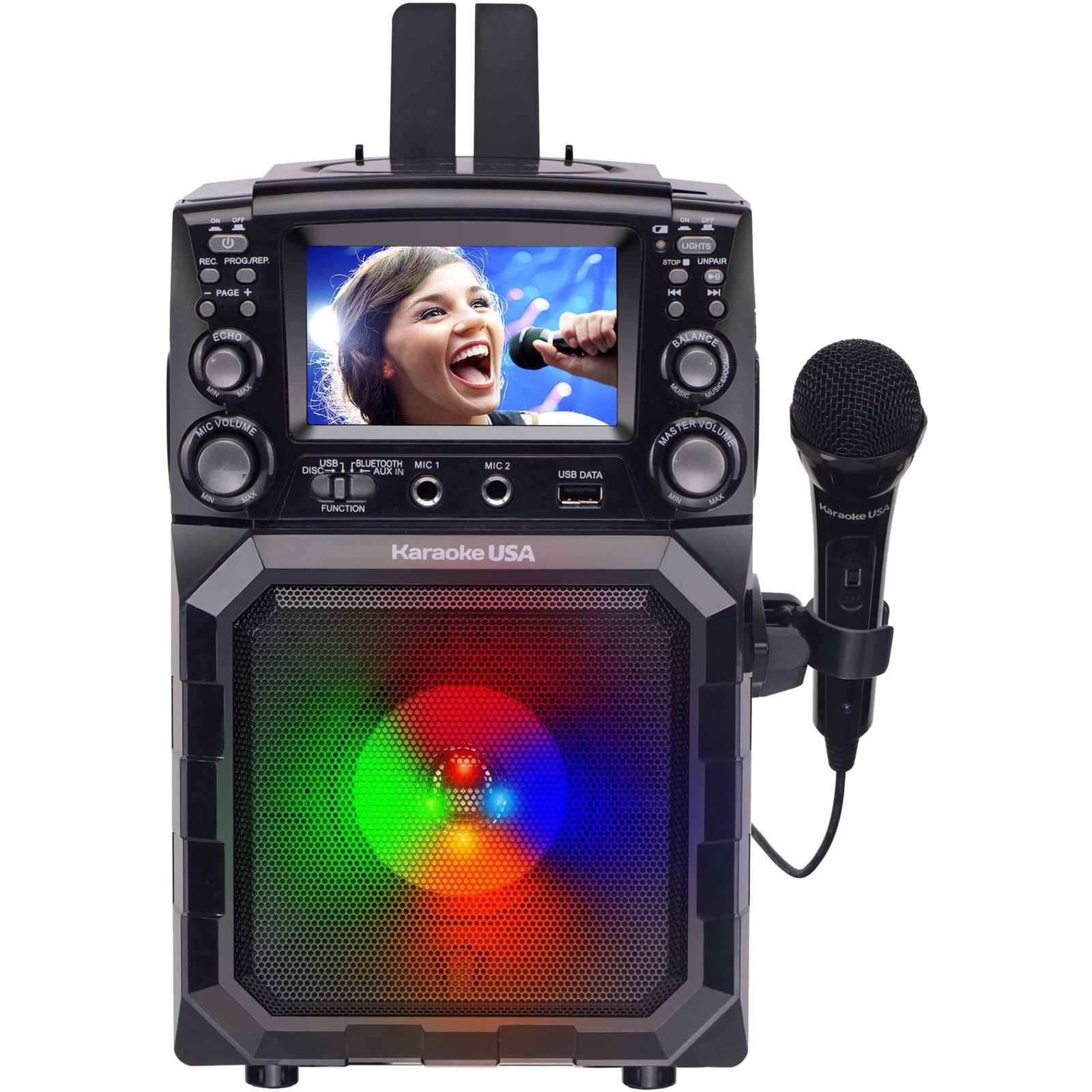 Karaoke Usa Gq450 Portable Cdg/mp3g Karaoke Player With 4.3"