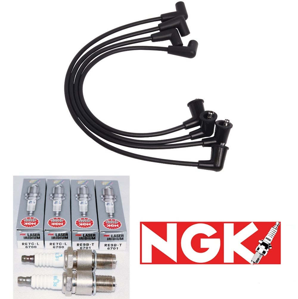 FOR MAZDA RX-8 R2 1.3L IGNITION WIRESET ZE81 & (4) NGK IRIDIUM SPARK PLUG
