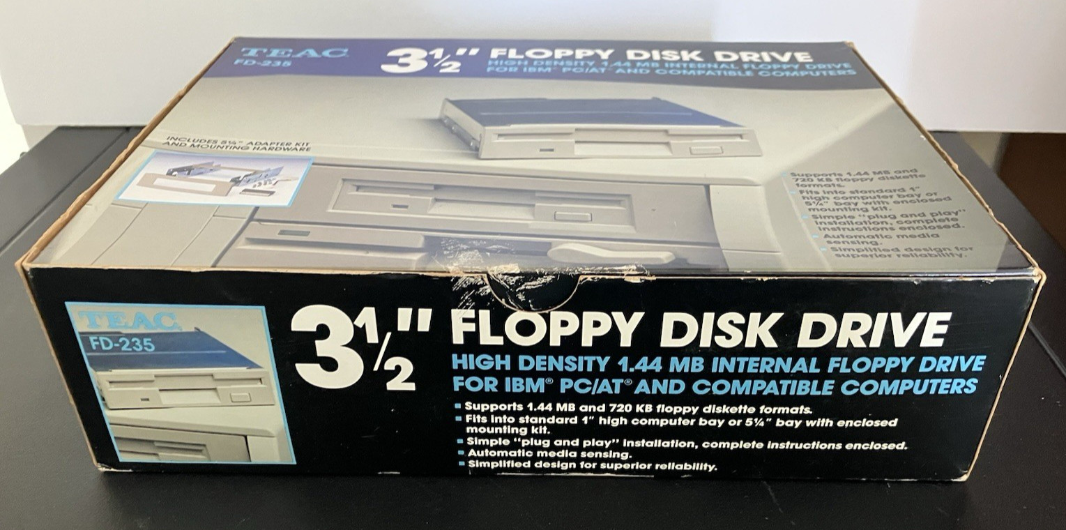 TEAC FD-235 KIT 3.5" Internal Floppy Disk Drive 1.44MB IOB