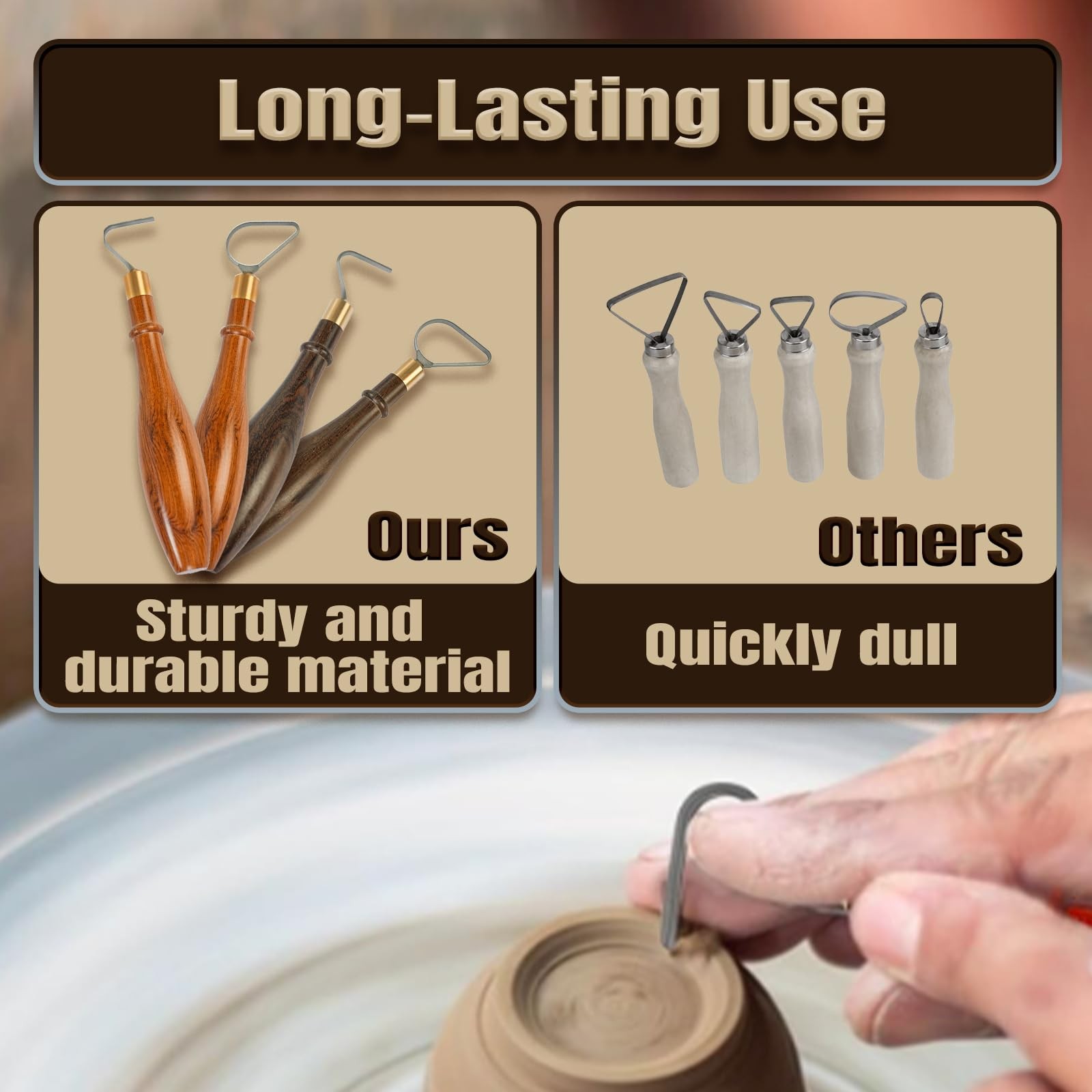 Pottery Trimming Tool, Pottery Carving Tools, Clay Sculpting Tool