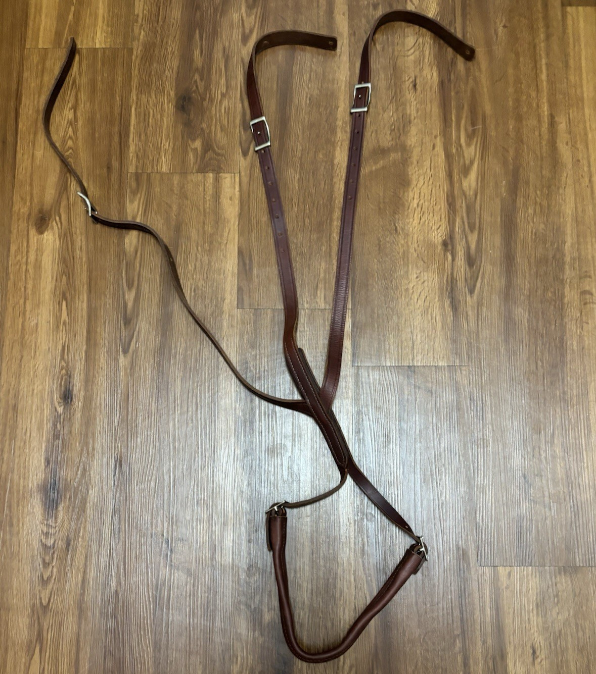 Brown leather crupper