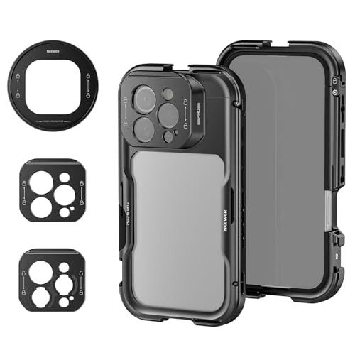 Cage, Quick Release Video Rig Phone Stabilizer Compatible with iPhone 16 Pro
